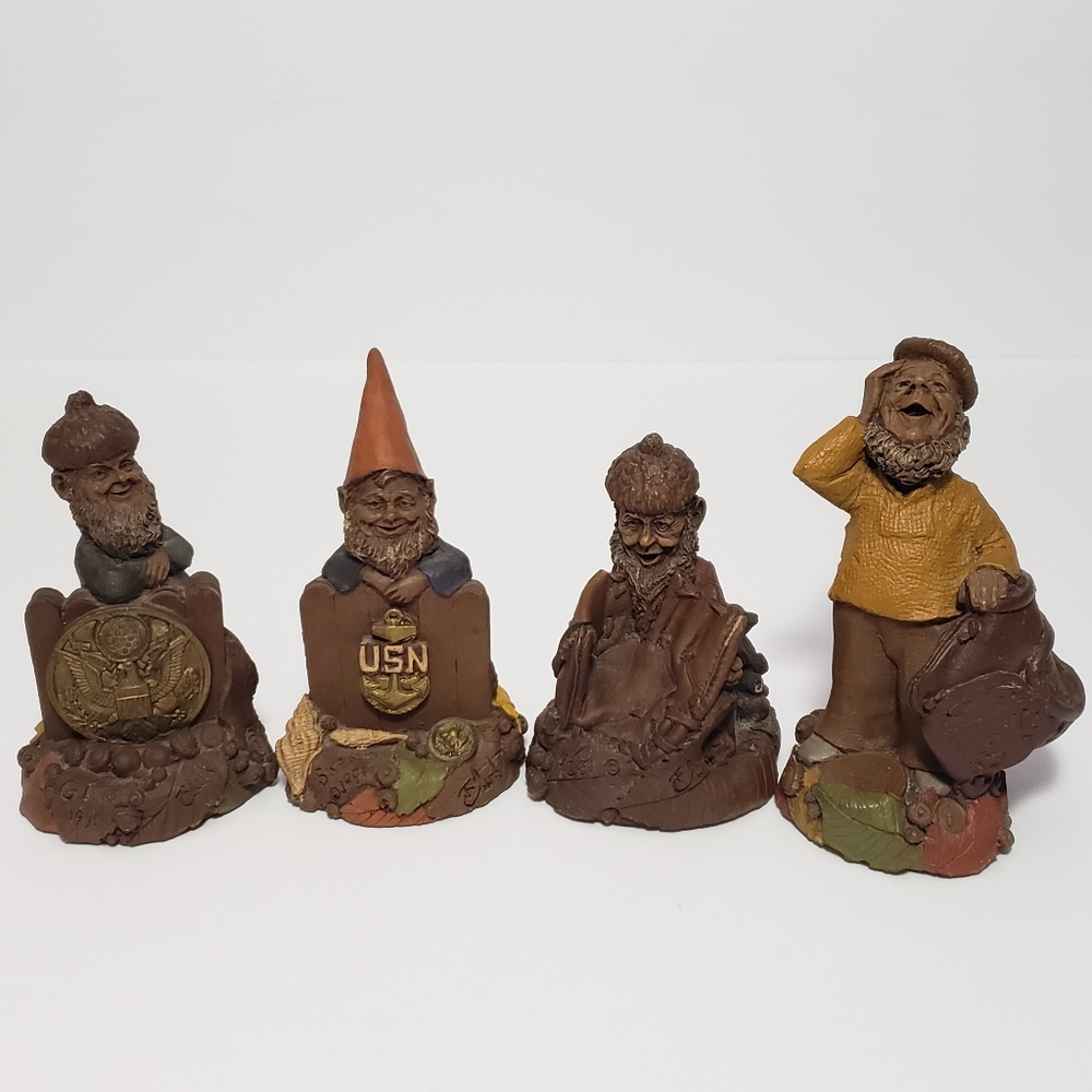 Tom Clark Gnomes Lot Of 4 Yogi, Swabbie, G.I., Who Baseball, Military 1991-1995